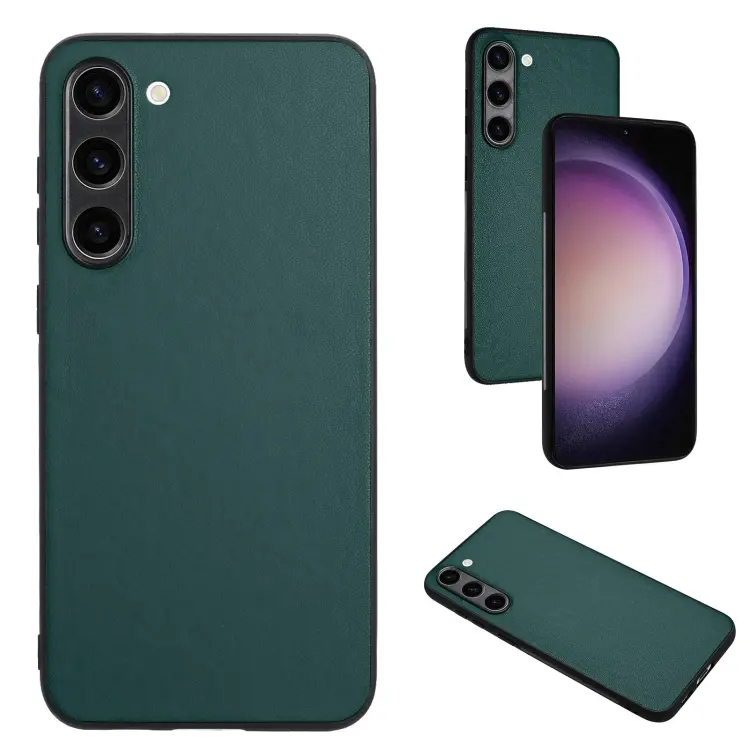 For Samsung Galaxy S23+ 5G R20 Leather Pattern Phone Single Case(Green)