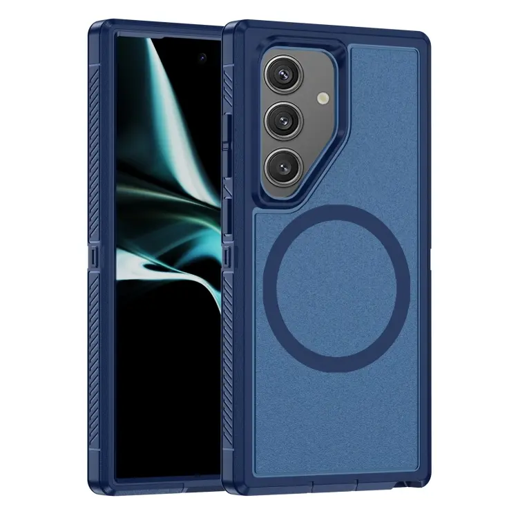 For Samsung Galaxy S24 5G Guard Magsafe Magnetic Frosted Phone Case(Royal Blue)