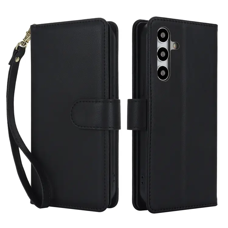 For Samsung Galaxy S24 / S25 5G Multi-Card Wallet RFID Leather Phone Case(Black)
