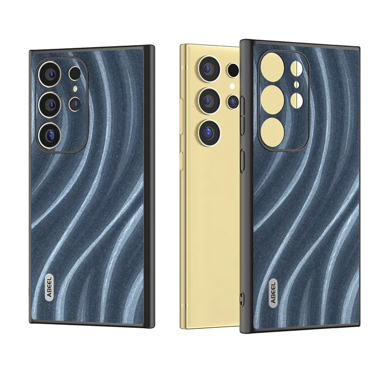 For Samsung Galaxy S24 Ultra 5G ABEEL Galactic Pattern Protective Phone Case(Blue)