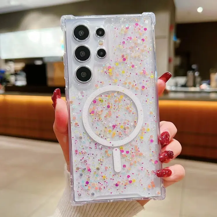 For Samsung Galaxy S24 Ultra 5G Explosive Flash Gradient MagSafe TPU Phone Case(Colour)