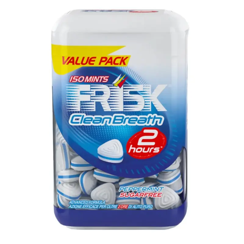FRISK CLEAN BREATH PEPPERMINT 150 MINTS 105G