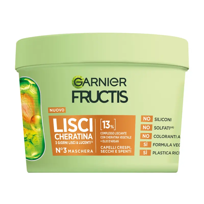 FRUCTIS MASCHERA 370ML LISCIO CHERATINA