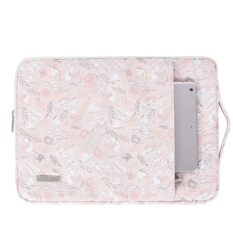 G4-89 PU Laptop Case Tablet Sleeve Bag with Telescoping Handle, Size