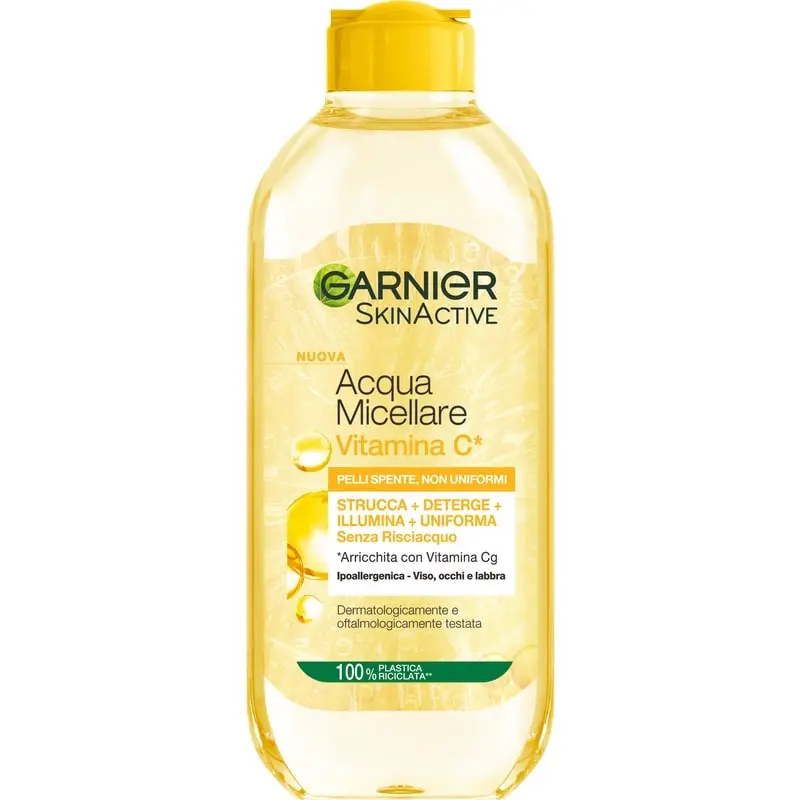 GARNIER ACQUA MICELLARE 400ML VITAMINA C* PELLI SPENTE,NON UNIFORMI