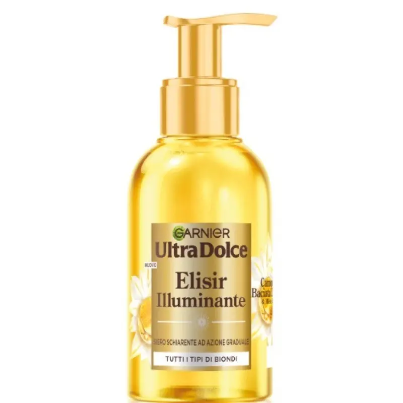 GARNIER ULTRA DOLCE ELISIR ILLUMINANTE CAMOMILLA SIERO SCHIARENTE 120ML TUTTI I TIPI DI BIONDI