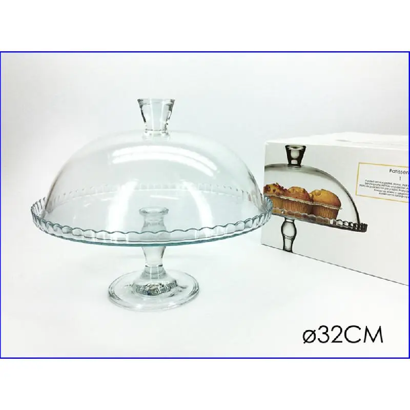GENERAL TRADE PATISSERIE ALZATA CON CUPOLA IN VETRO CM.32
