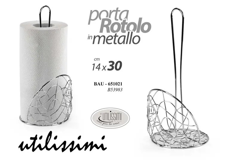 GICOS PORTAROTOLO IN METALLO CM.14X30 BAU-651021