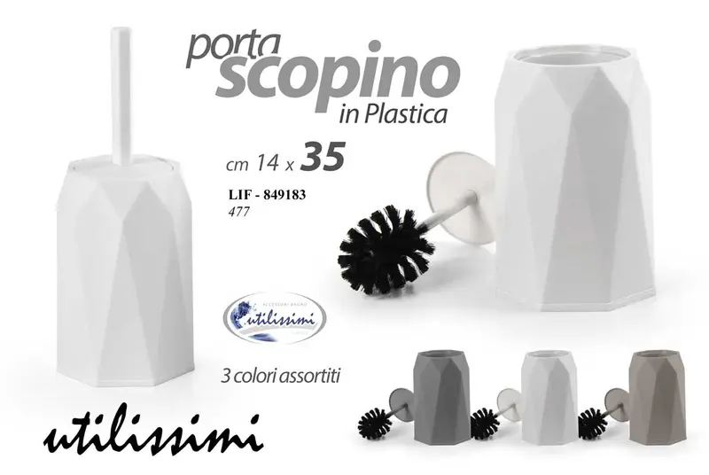 GICOS PORTASCOPINO IN PLASTICA CM.14X35 COLORI ASSORTITI LIF-849183