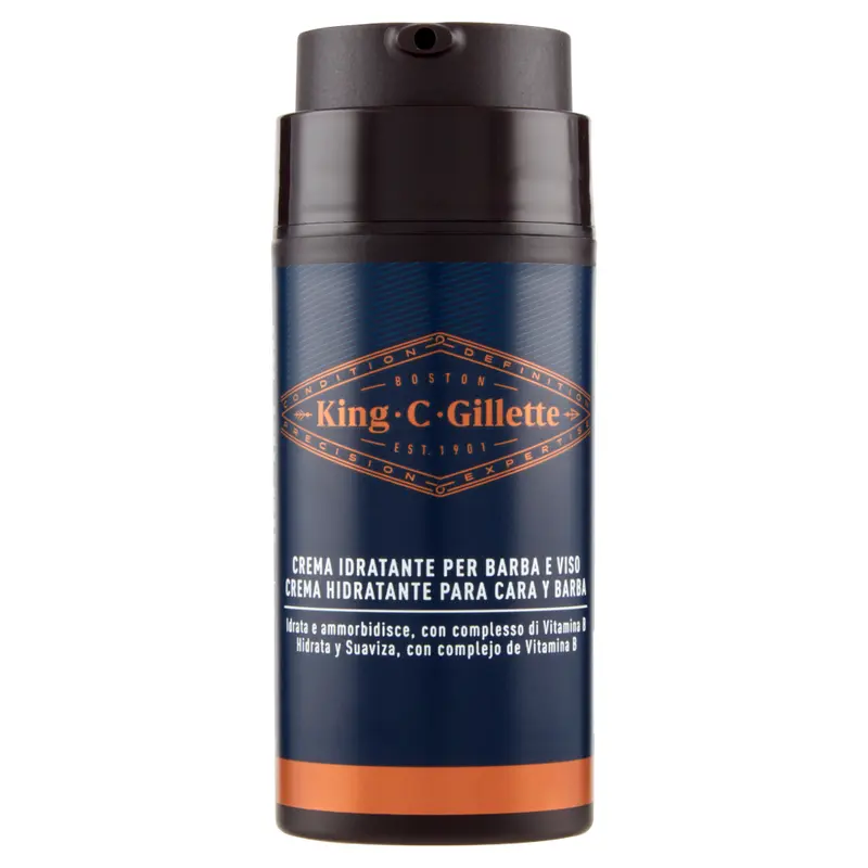 GILLETTE KING C CREMA IDRATANTE PER BARBA E VISO 100ML