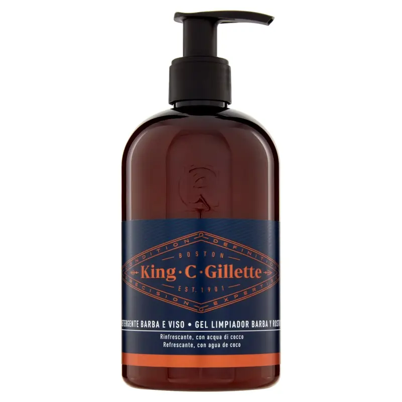 GILLETTE KING C DETERGENTE BARBA E VISO 350ML