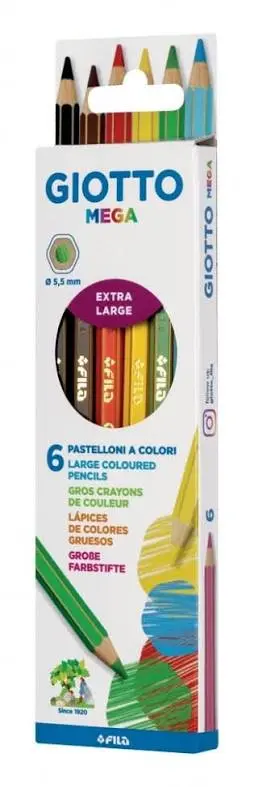 GIOTTO MEGA 6 PASTELLONI PUNTA 5,5