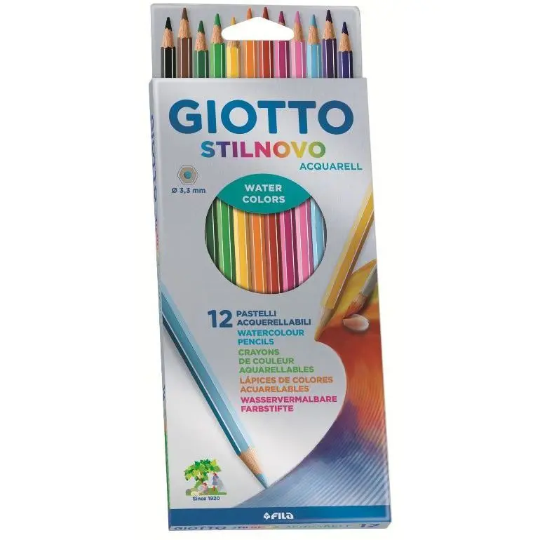 GIOTTO STILNOVO 12 MATITE ACQUERELLABILI