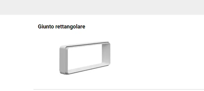 Giunto rettangolare per cappe BVG229