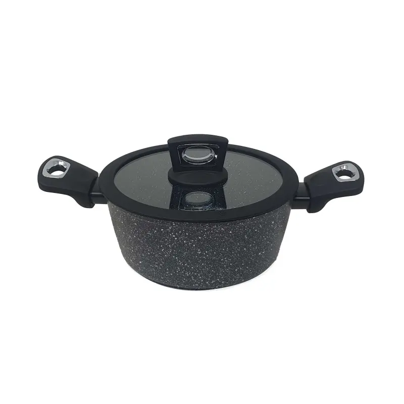 GMD PIETRA LAVICA CASSERUOLA CON COPERCHIO SILICONE 2M CM.32 INDUZIONE