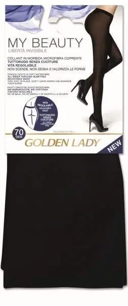 GOLDEN LADY COLLANT MY BEAUTY SOFT 70DEN NERO 4-L