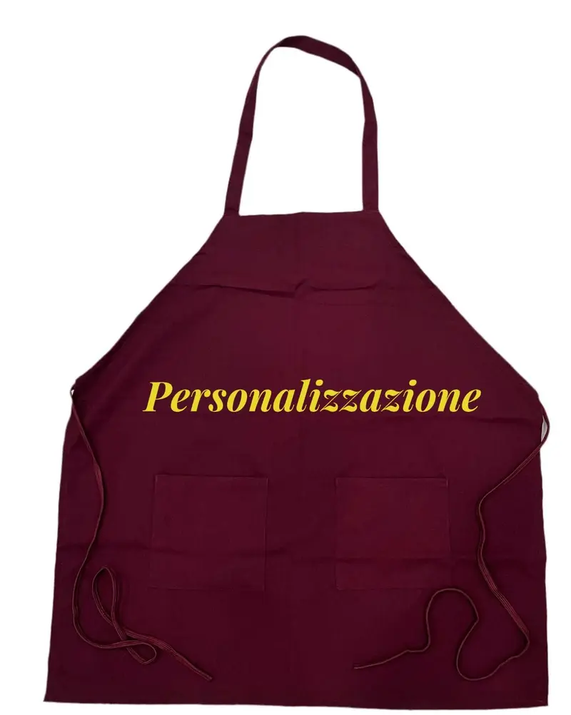Grembiule da lavoro / cucina con RICAMO IN OMAGGIO