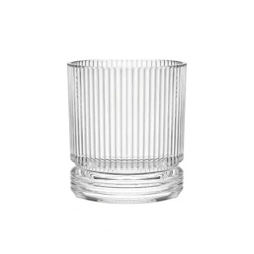 H&H - 4x H&H Confezioni 6 bicchieri Lenox in vetro rigato cl 36