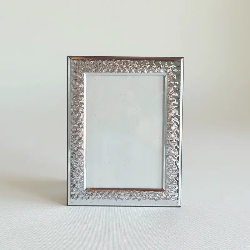 Hammered Silver Photo Frame