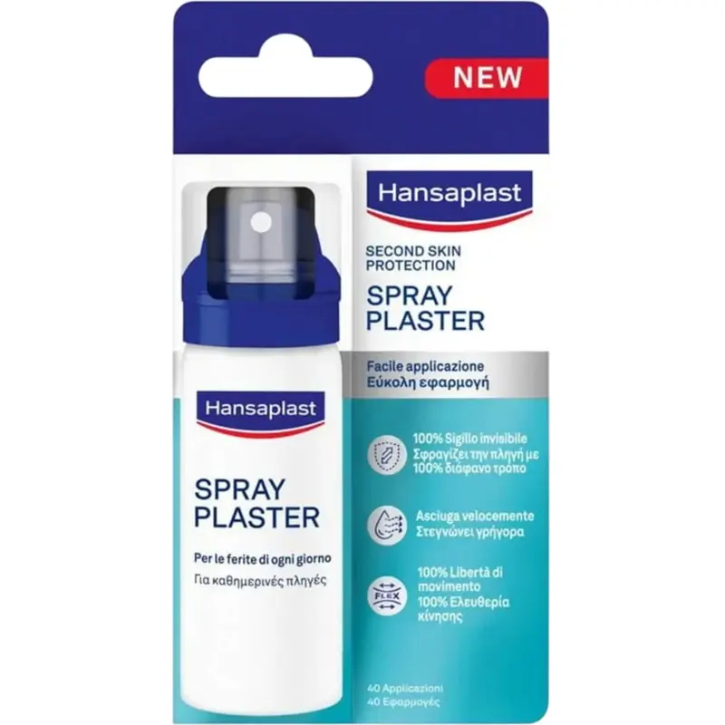 HANSAPLAST SECOND SKIN PROTECTION CEROTTO SPRAY 40ML SPRAY PLASTER
