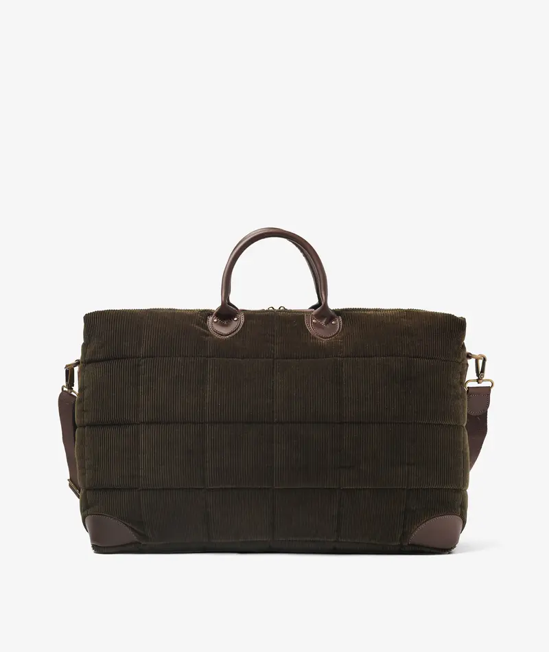 Harvard Duffel Bag Velour - Large Dark Green