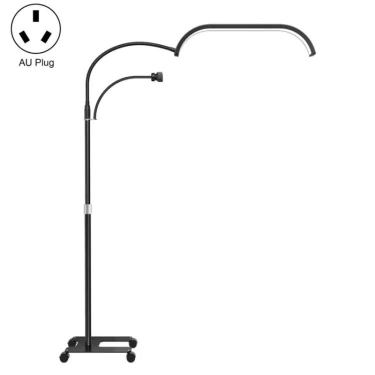 HD-G63X Floor Standing Remote Dimming LED Moon Lamp Manicure Eyelash Beauty Lamp(AU Plug)