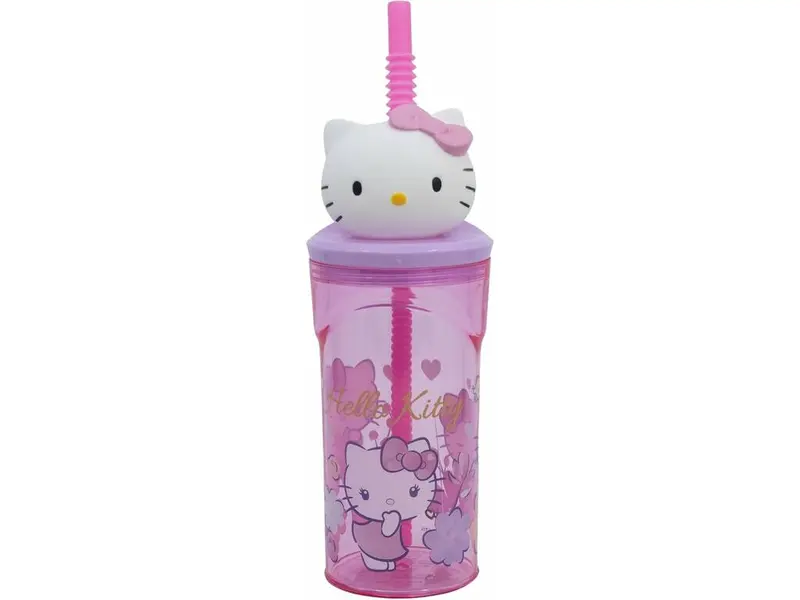 HELLO KITTY BICCHIERE TRITAN CON CANNUCCIA 360ML