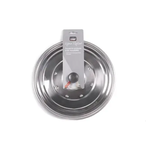 Home in rombo - Coperchio in acciaio inox antiappannamento Home, colore grigio, 29 cm.
