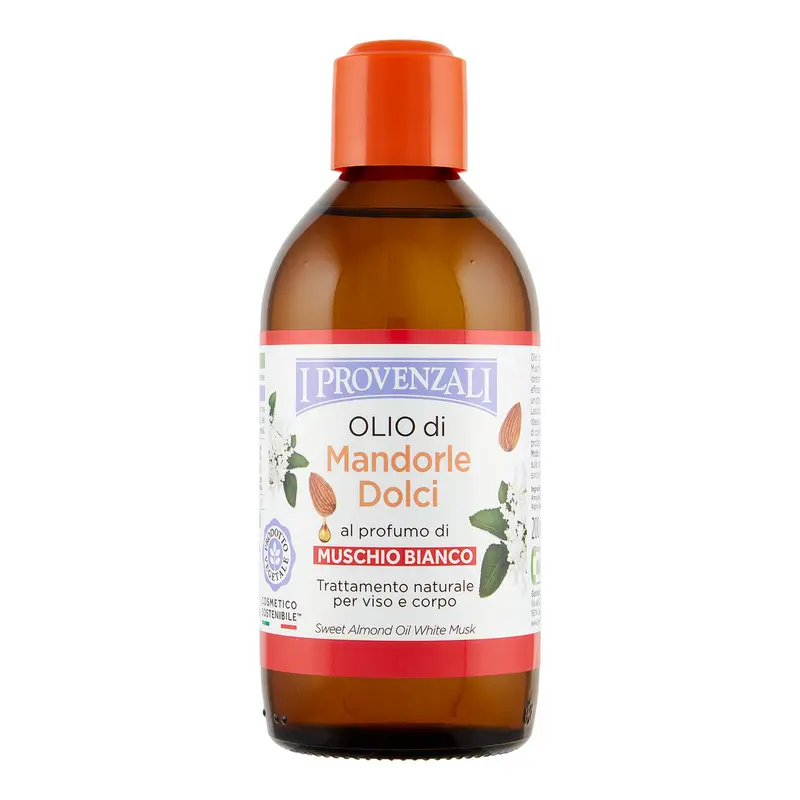 I PROVENZALI OLIO DI MANDORLE DOLCI 200ML AL PROFUMO DI MUSCHIO BIANCO