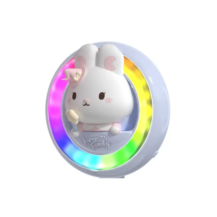 ICARER FAMILY XX-28 Car Aromatherapy Colorful Rhythm Lights Air Vent Aromatherapy Decoration(Purple)