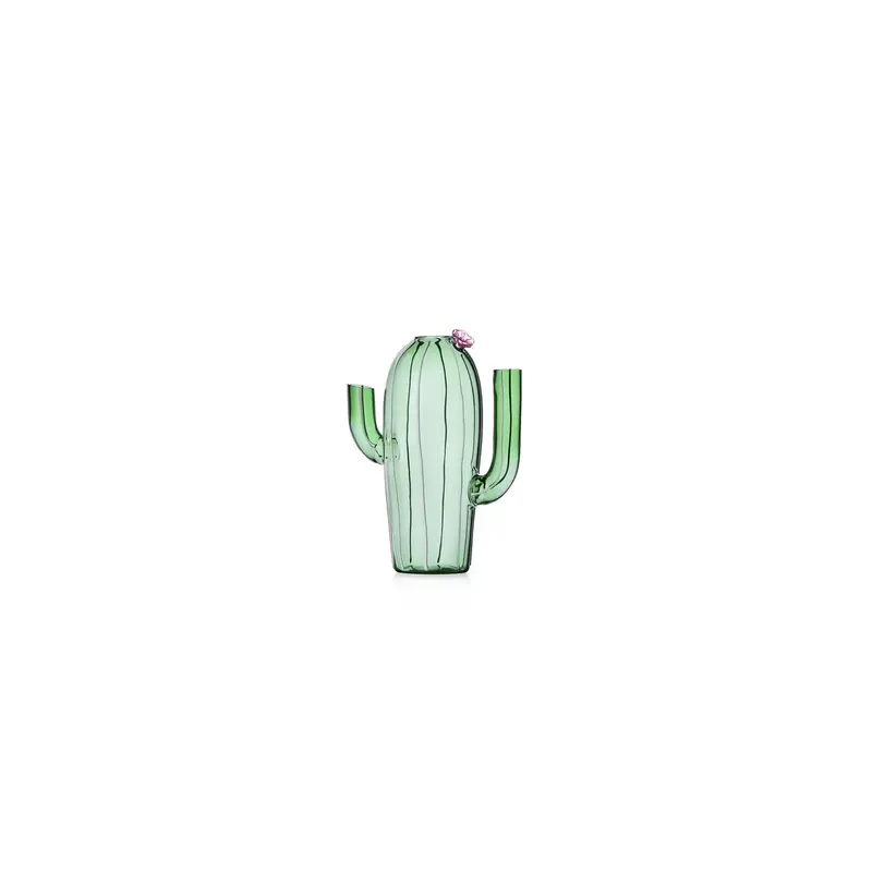 Ichendorf Brocca in vetro borosilicato a forma di cactus verde