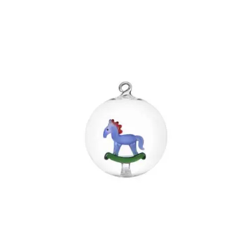 Ichendorf Palla di Natale cavallo a dondolo schiaccianoci