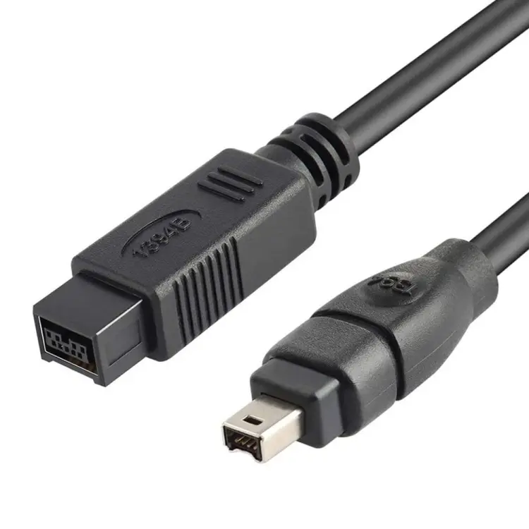 JUNSUNMAY FireWire High Speed Premium DV 800 9 Pin Male To FireWire 400 4 Pin Male IEEE 1394 Cable, Length