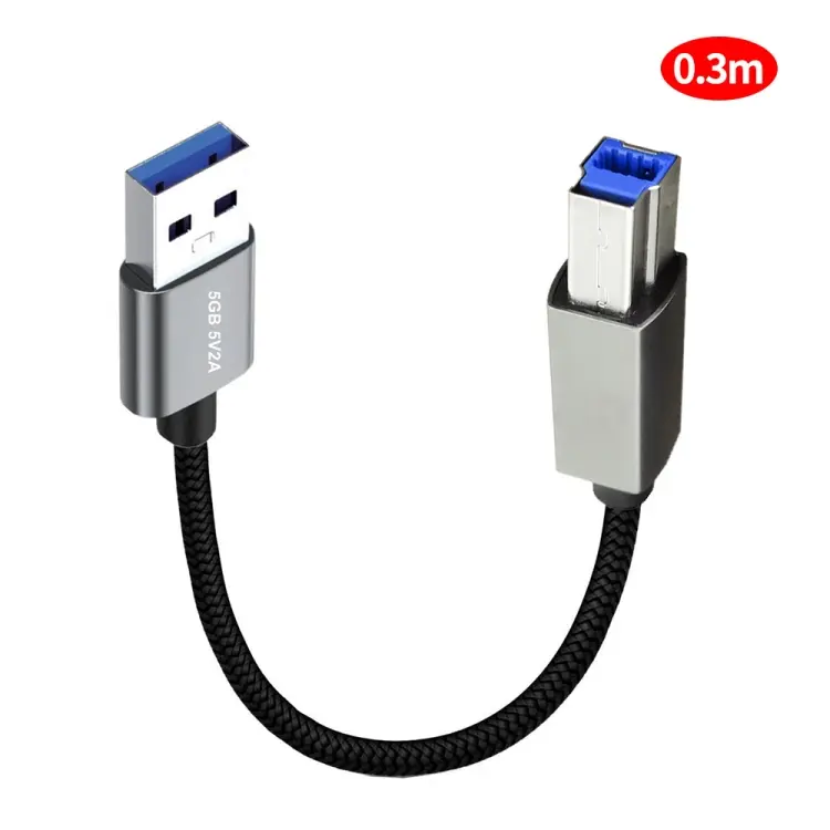 JUNSUNMAY USB 3.0 Male to USB 3.0 Male Cord Cable Compatible with Docking Station, Length
