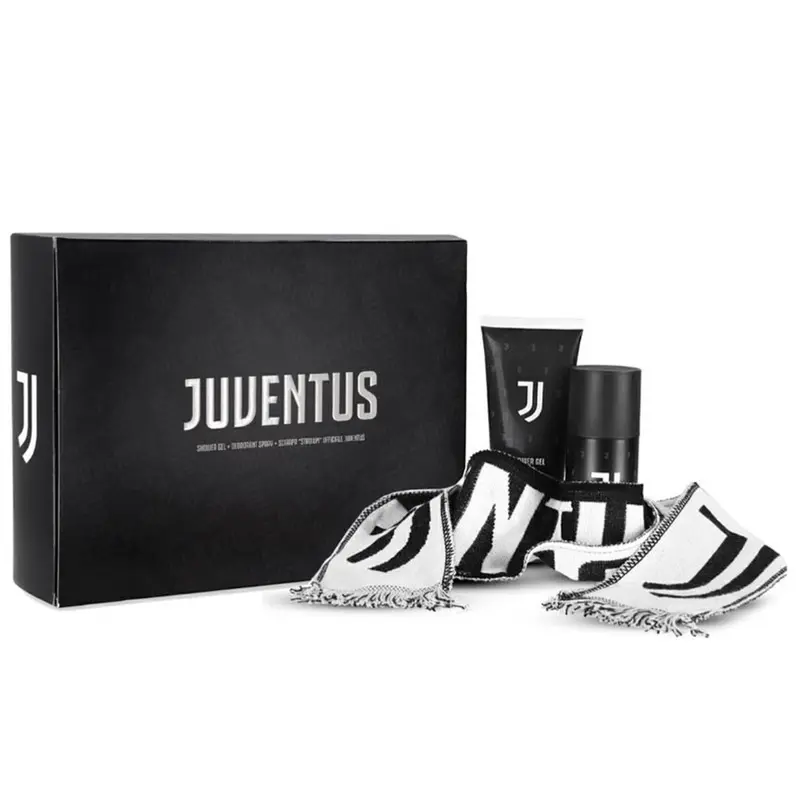 JUVENTUS CONFEZIONE DEO SPRAY 150ML + SHOWER GEL 200ML + SCIARPA UFFICIALE