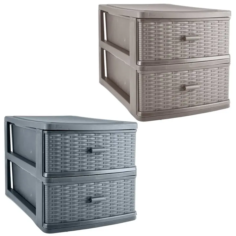 KASAVIVA CASSETTIERA RATTAN GRANDE CM.27X19X18 COLORI ASSORTITI
