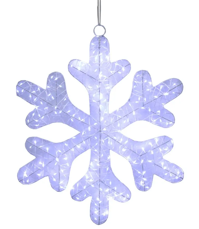 KASAVIVA NATALE FIOCCO DI NEVE 210 LED GHIACCIO CM.60