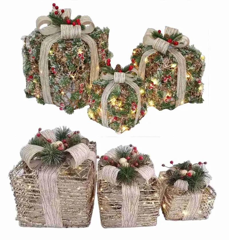 KASAVIVA PACCO NATALE WOODY CON MICROLED PICCOLO