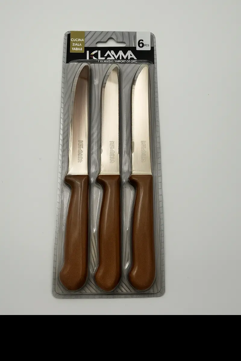Kelama deluxe coltello da tavola marrone 6 pz