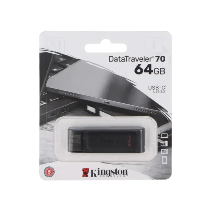 KINGSTON PEN DRIVE DATA TRAVELER70 64GB USB-C USB 3.2