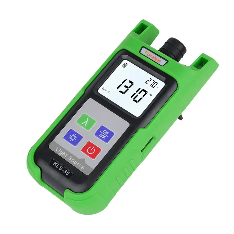Komshine Handheld Laser Light Source Fiber Tester with LED Backlight, Model