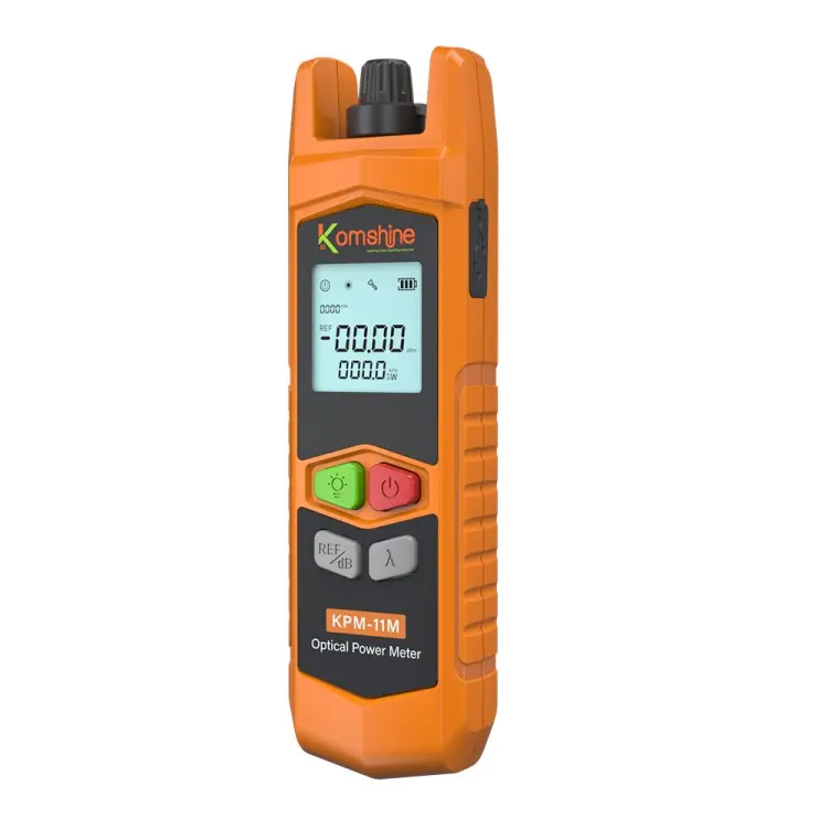 Komshine High Precision Optical Power Meter Mini Fiber Optic Light Attenuation Tester With LED, Specification