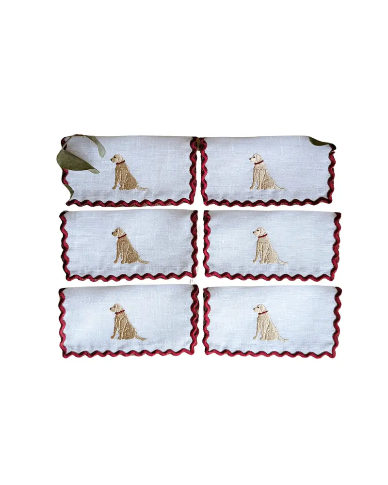 Labrador Linen Cocktail Napkin Set of 6
