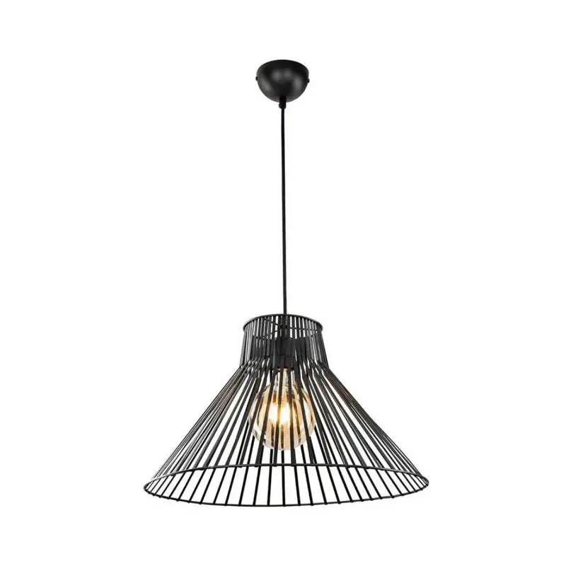 Lampada a sospensione Panama MDL4135 filo metallico nero