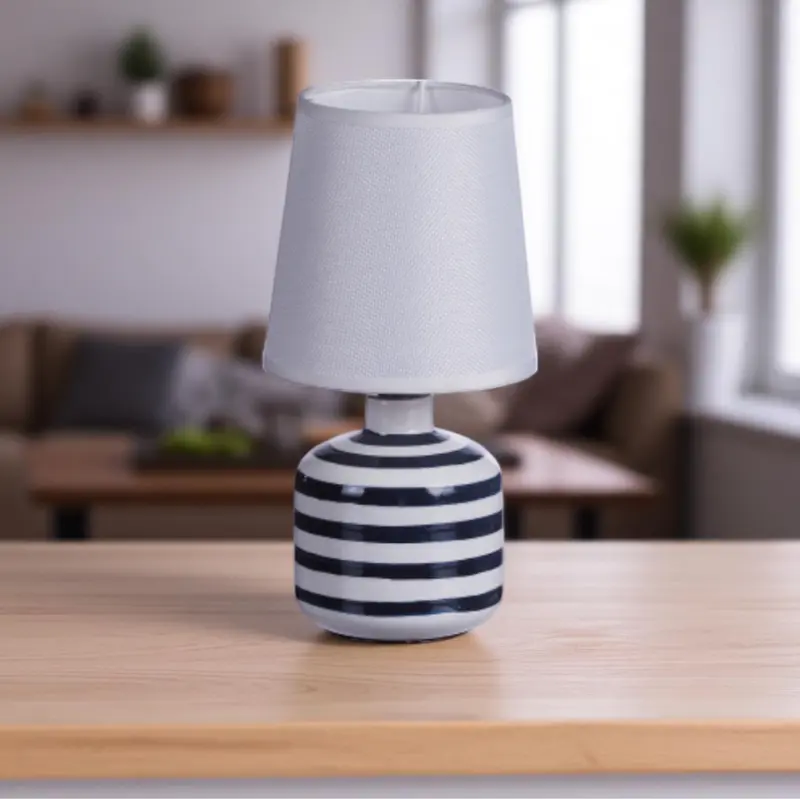Lampada con Base in Ceramica "Karson" - Assortita 2 Colori