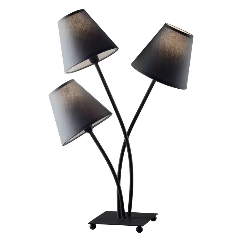 Lampada da Tavolo con Base in Ferro e Paralumi in PVC – Stile Moderno e Funzionale