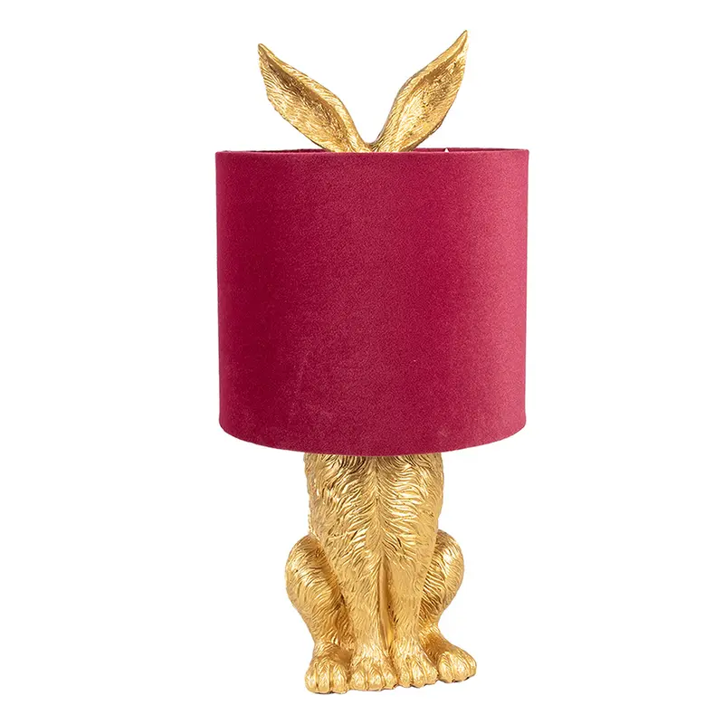 Lampada da tavolo Coniglio Ø 20x43 cm Color Bordeaux