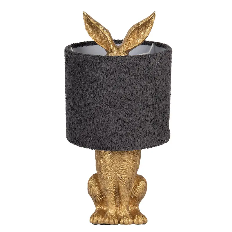 Lampada da tavolo Coniglio Ø 20x43 cm Color oro Poliresina