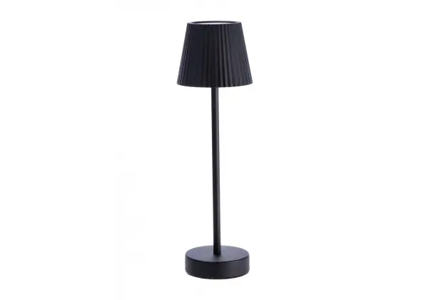 Lampada da tavolo touch ricaricabile "Maisy" colore nero