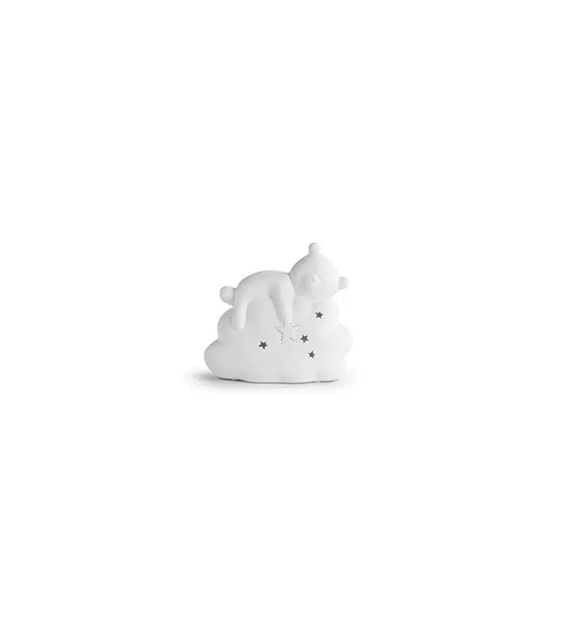 Lampada in ceramica nuvola e orsetto